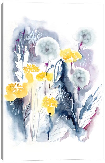 Dandelions Canvas Art Print - Dandelion Art