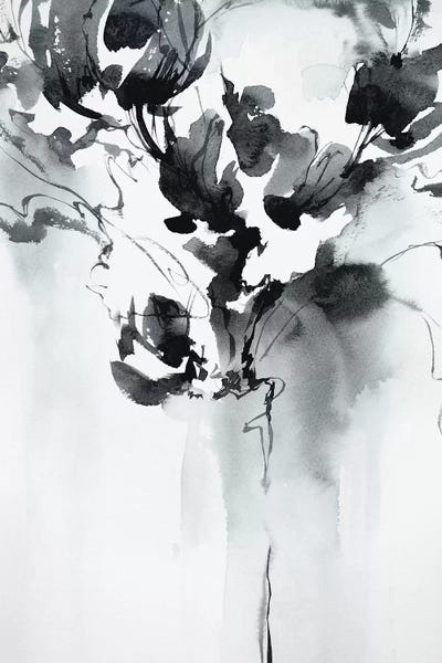 Black & White Abstract Art: Moments I by Lesia Binkin