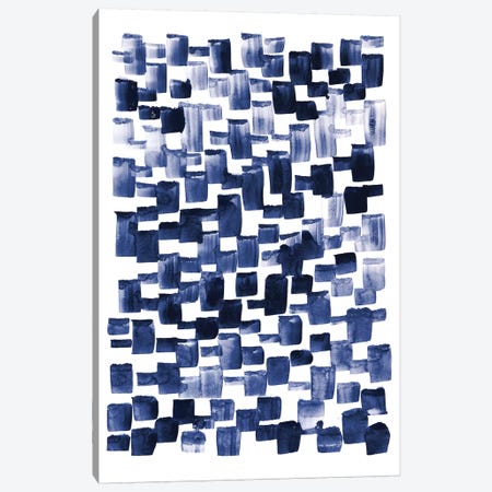 Blue Rain I Canvas Print #LES141} by Lesia Binkin Canvas Artwork