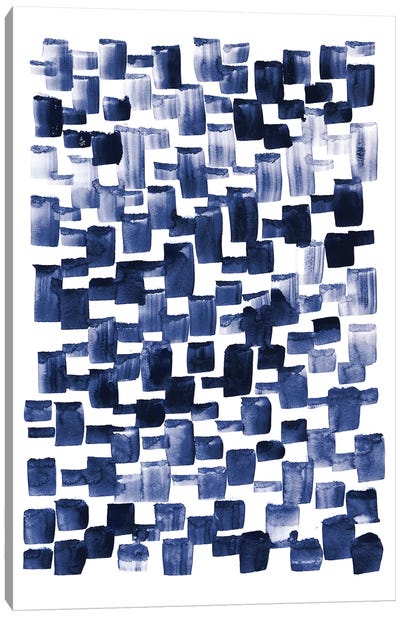 Blue Rain I Canvas Art Print - Lesia Binkin