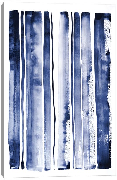 Blue Rain II Canvas Art Print