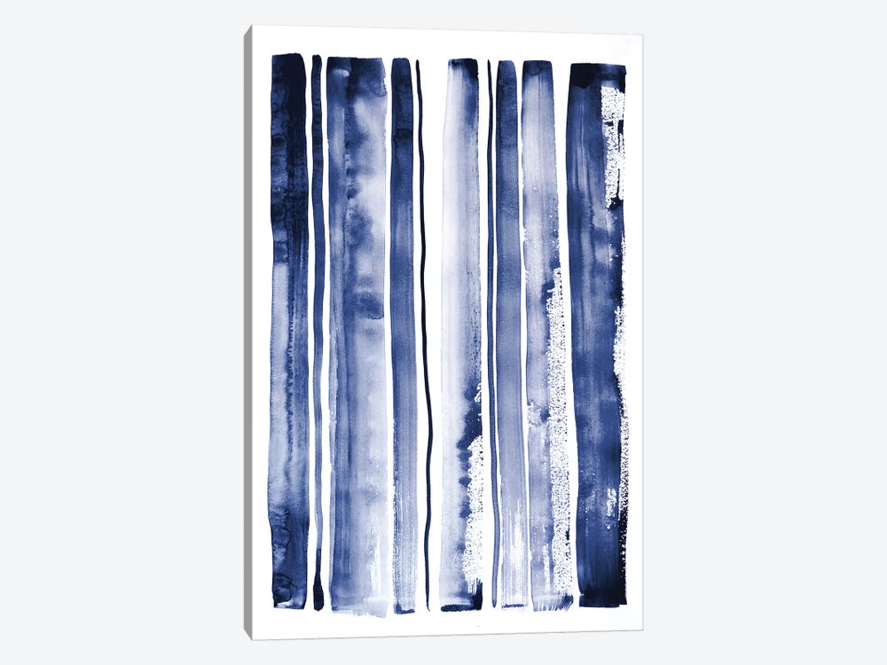 Blue Rain II by Lesia Binkin 1-piece Canvas Print