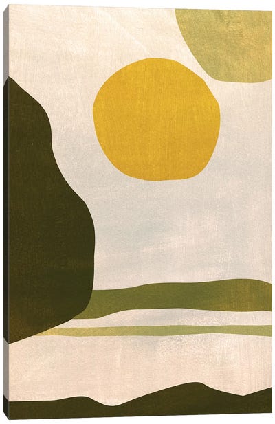 Green Fields Canvas Art Print - Lesia Binkin