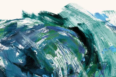 Green Waves by Lesia Binkin canvas print