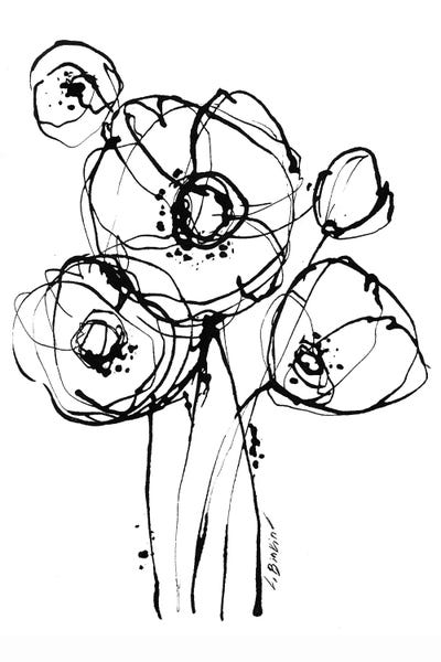 Black & White Minimalist Décor: Motion I by Lesia Binkin