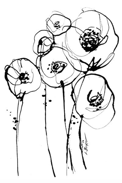 Black & White Minimalist Décor: Motion II by Lesia Binkin