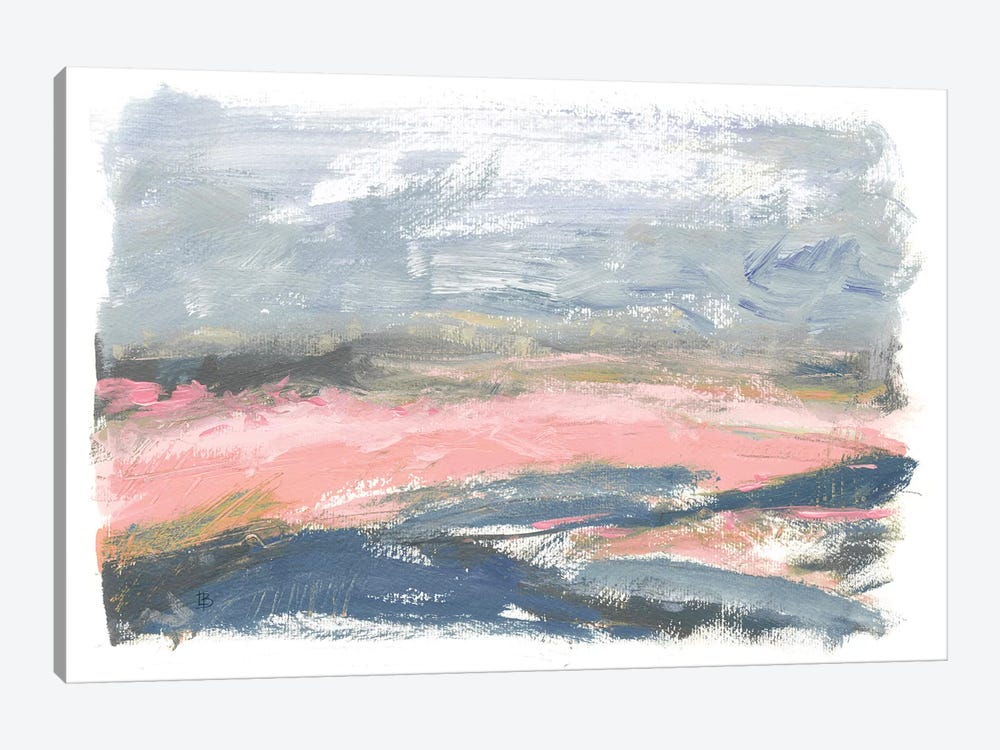 Pink Fields by Lesia Binkin 1-piece Canvas Art
