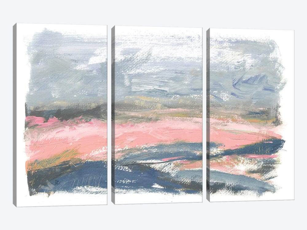 Pink Fields by Lesia Binkin 3-piece Canvas Art
