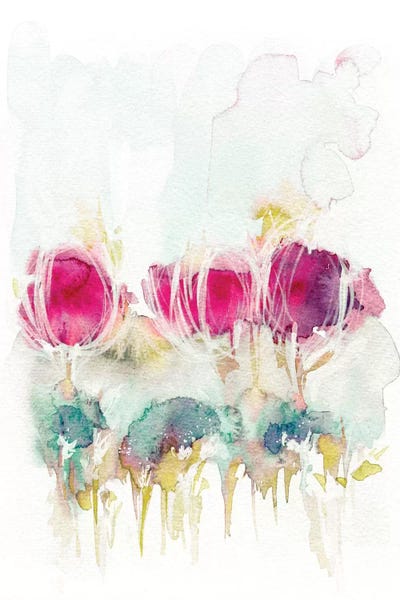 Abstract Watercolors: Spring In The Air by Lesia Binkin