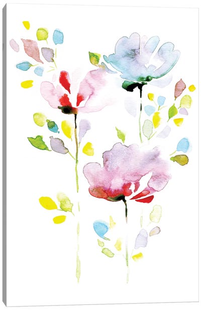 The Morning Canvas Art Print - Fun Florals