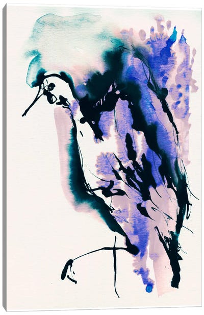 Blue Bird Canvas Art Print - Lesia Binkin