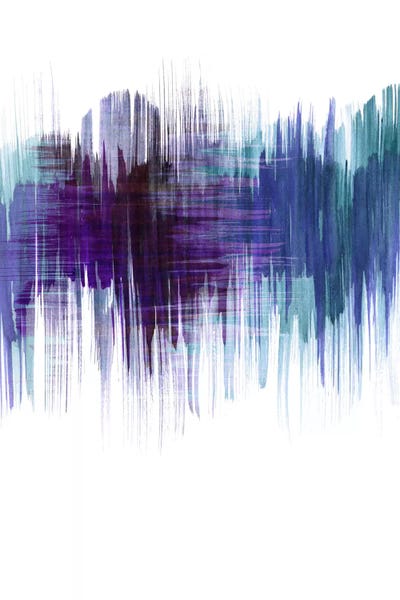 Abstract Watercolors: Blue Forest by Lesia Binkin