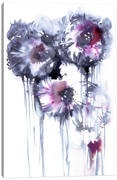 Evening II Canvas Art Print - Minimalist Flowers