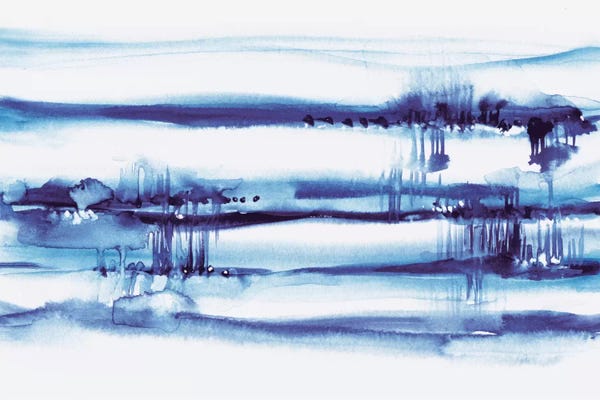 Abstract Watercolors: Far Away I by Lesia Binkin