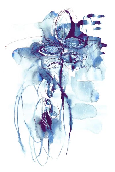 Abstract Watercolors: First Rain by Lesia Binkin