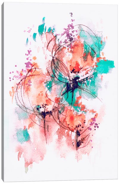 Flower Fire Canvas Art Print - Lesia Binkin