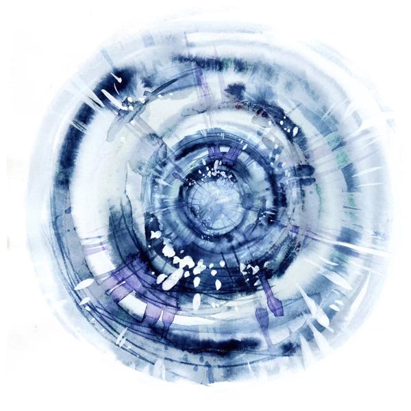 Abstract Watercolors: The Beginning by Lesia Binkin