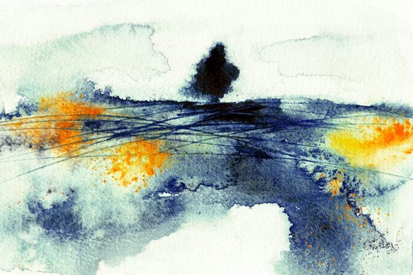 Abstract Watercolors: Tree by Lesia Binkin