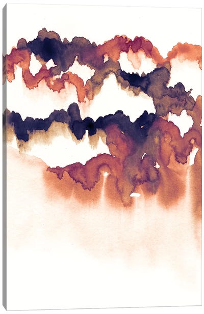 Autumn Field Abstract Canvas Art Print - Lesia Binkin