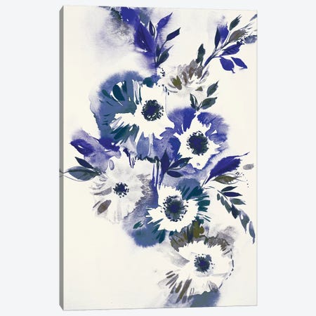 Blue Bouquet II Canvas Print #LES75} by Lesia Binkin Art Print