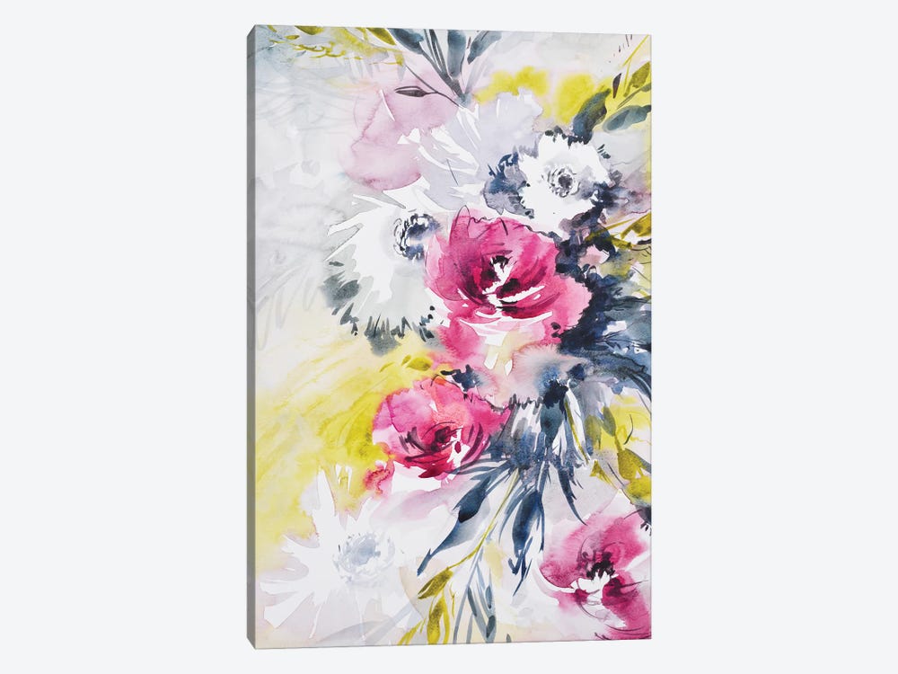 Colorful Bouquet I by Lesia Binkin 1-piece Canvas Art Print