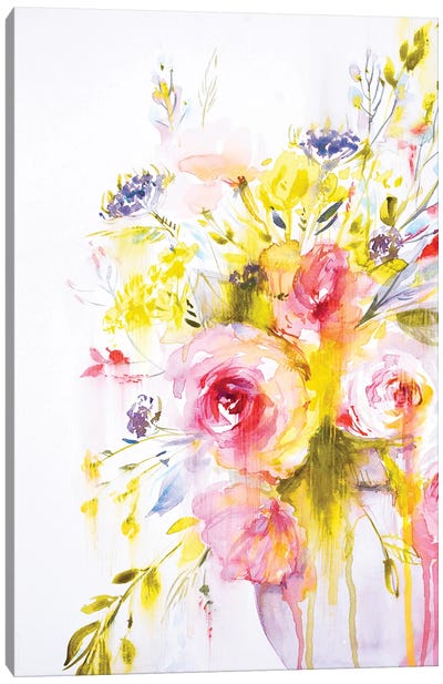 Colorful Bouquet II Canvas Art Print - Lesia Binkin