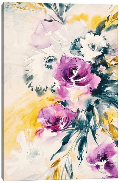 Colorful Bouquet III Canvas Art Print - Lesia Binkin