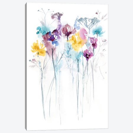 Field of Flowers II Canvas Print #LES81} by Lesia Binkin Canvas Print