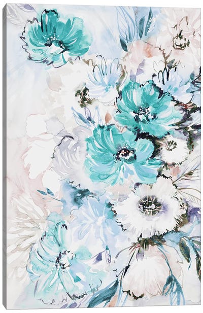 Pastel Bouquet Canvas Art Print - Lesia Binkin