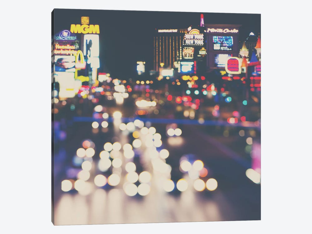 The Neon Town by Laura Evans 1-piece Canvas Wall Art