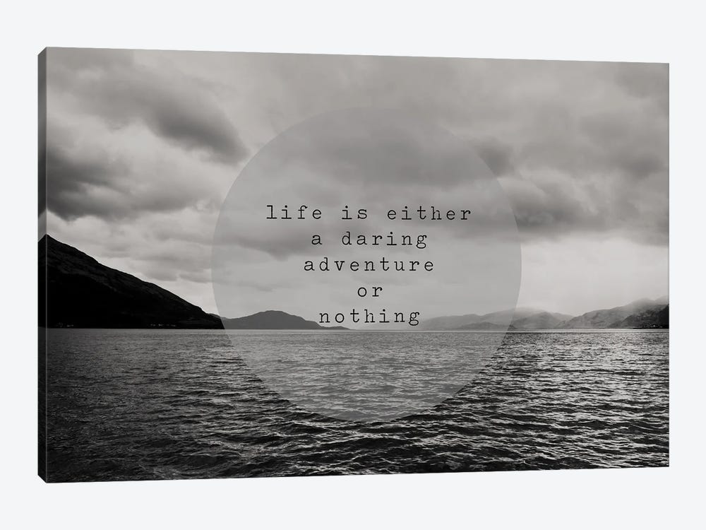 Life Is Either A Daring Adventure Or Nothing At All by Laura Evans 1-piece Canvas Print