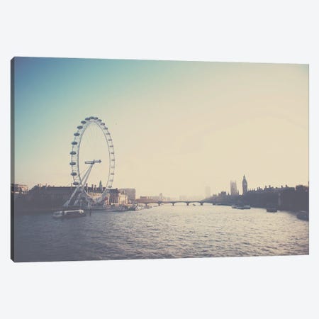 Looking Back Along The Thames Canvas Print #LEV106} by Laura Evans Canvas Print