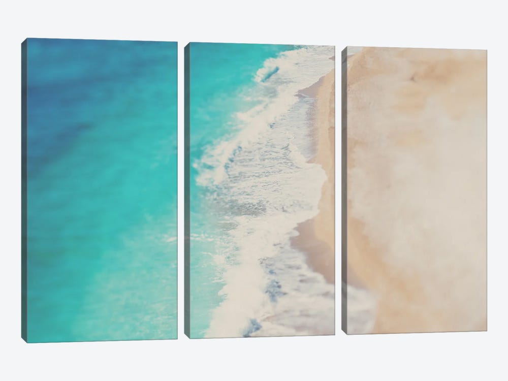 Looking Down On The Adriatic Sea by Laura Evans 3-piece Canvas Print