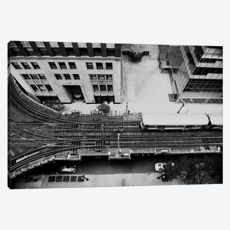 Looking Down On The Tracks Canvas Print #LEV109} by Laura Evans Canvas Artwork