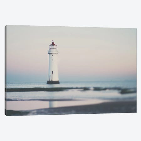 New Brighton Lighthouse At Sunrise Canvas Print #LEV122} by Laura Evans Canvas Art