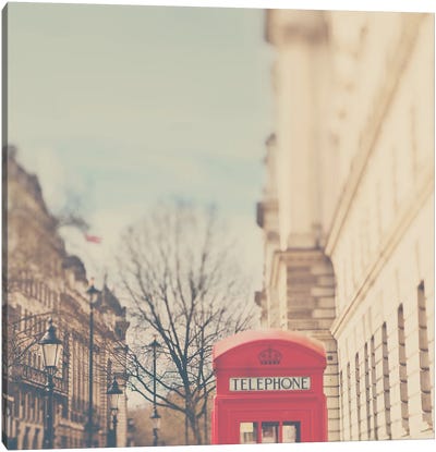 On The Streets Of London Canvas Art Print - Laura Evans