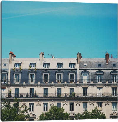 Parisian Apartments Canvas Art Print - Laura Evans