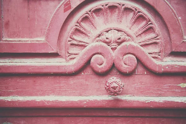 Paris Photography: A Pink Parisian Door by Laura Evans