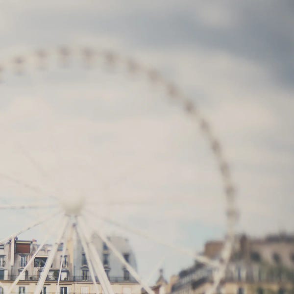 Ferris Wheels: Paris Louvre by Laura Evans