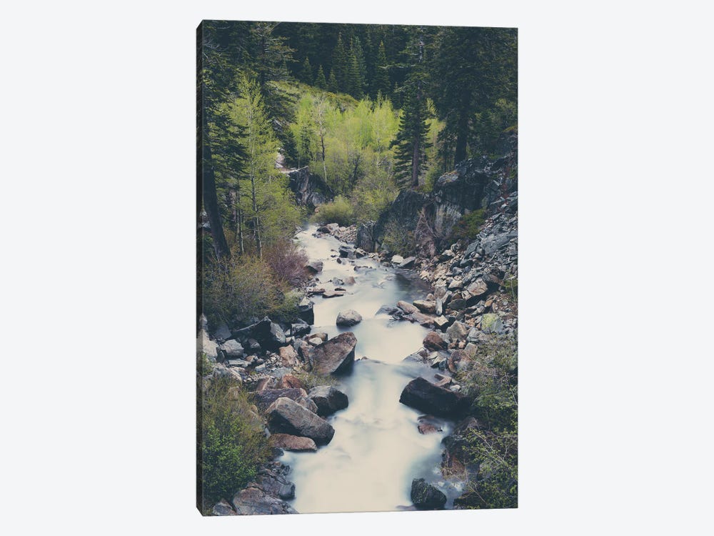 A Mountain River Weaves Through The Trees High Above Lake Tahoe by Laura Evans 1-piece Canvas Artwork