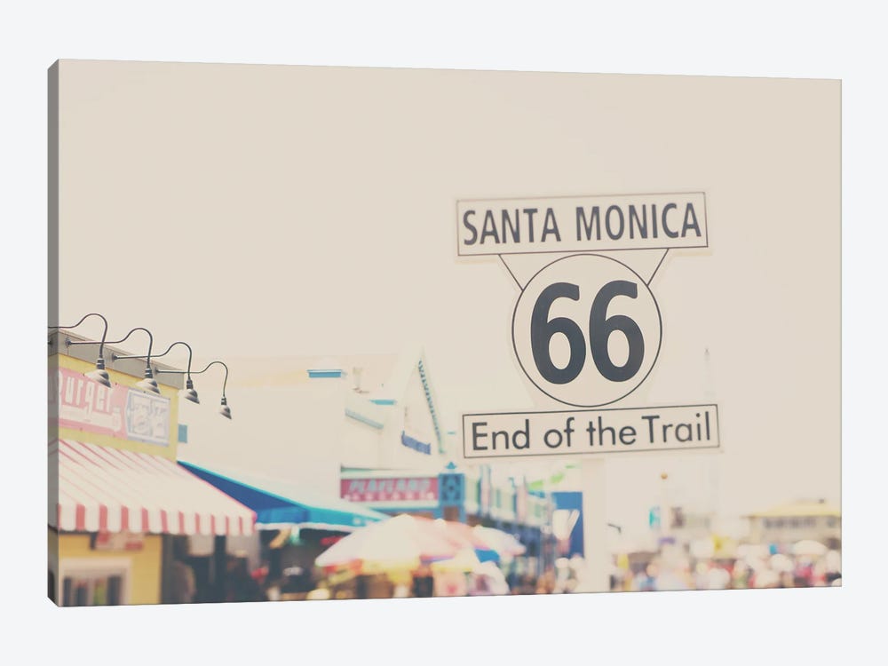 Route 66, Santa Monica by Laura Evans 1-piece Canvas Art