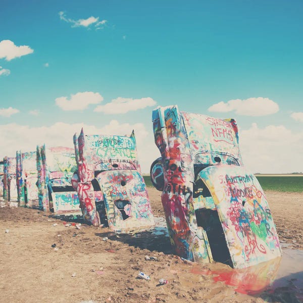 Laura Evans: Route 66 Graffiti by Laura Evans