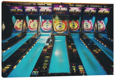 Skee Ball Canvas Art Print - Vintage Styled Photography