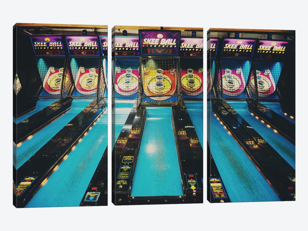 Skee Ball by Laura Evans 3-piece Canvas Art Print