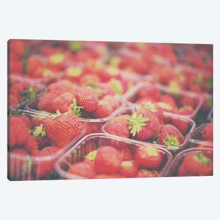 Strawberries Canvas Print #LEV163} by Laura Evans Canvas Wall Art