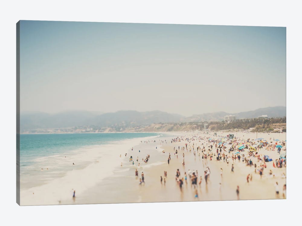 Summertime At Santa Monica Beach by Laura Evans 1-piece Canvas Wall Art