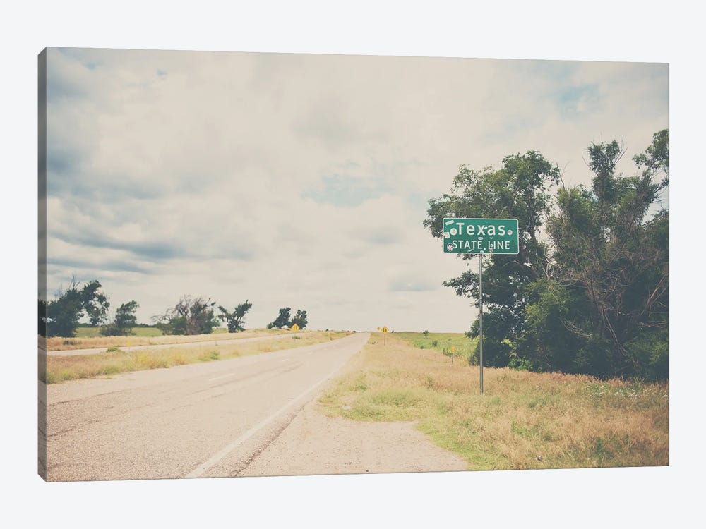 Texas State Line by Laura Evans 1-piece Canvas Art