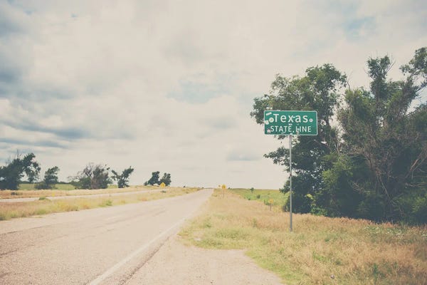 North America: Texas State Line by Laura Evans