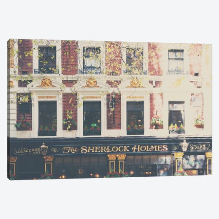The Sherlock Holmes Pub Canvas Print #LEV17} by Laura Evans Canvas Artwork