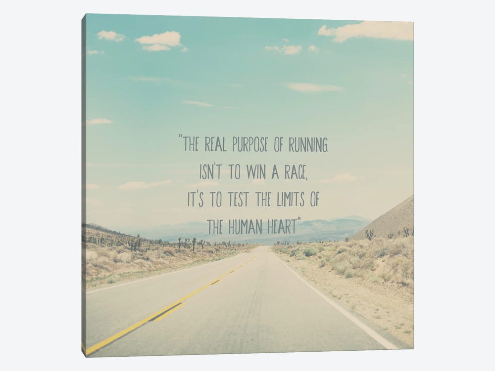 The Real Purpose Of Running by Laura Evans 1-piece Canvas Art